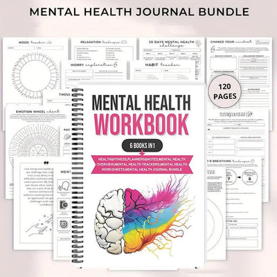 Mental Health Workbook 6 Books in 1: The Attachment Theory, Abandonment Anxiety, Depression in Relationships, Addiction, Complex PTSD, Trauma, CBT Therapy, EMDR and Somatic Psychotherapy