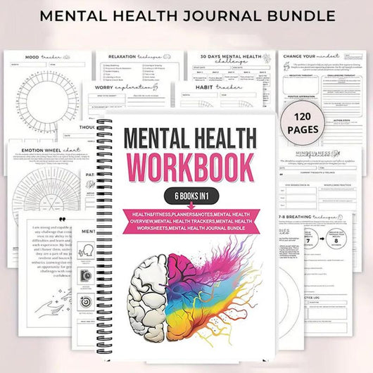 Mental Health Workbook 6 Books in 1: The Attachment Theory, Abandonment Anxiety, Depression in Relationships, Addiction, Complex PTSD, Trauma, CBT Therapy, EMDR and Somatic Psychotherapy