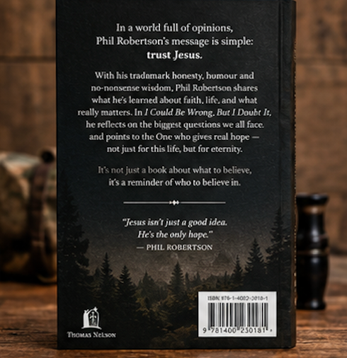 I Could Be Wrong, But I Doubt It: Why Jesus Is Your Greatest Hope on Earth and in Eternity by Phil Robertson